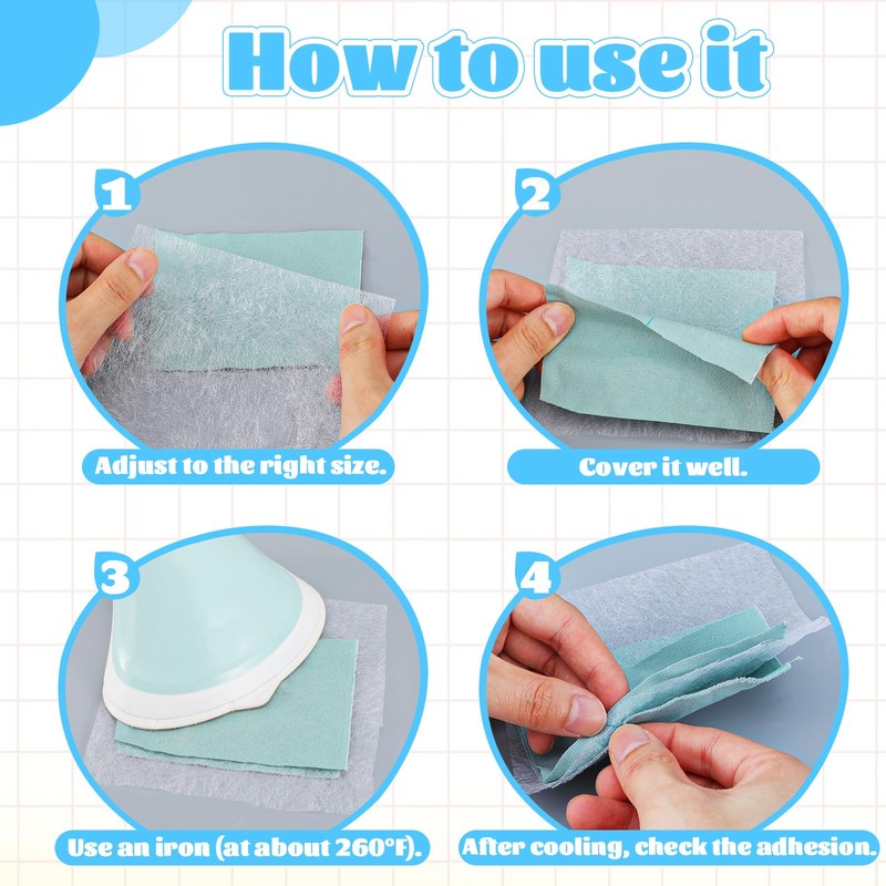 12'' x 10 Yards Double Sided Fusible Interfacing, Sheer Iron