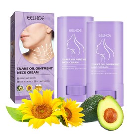 2Pcs Neck Cream Firming & Lifting, Avocado Resin & Sunflower Oil Neck Tightening Cream Stick, for Sagging Skin, Tightening Moisturizer Skin Care