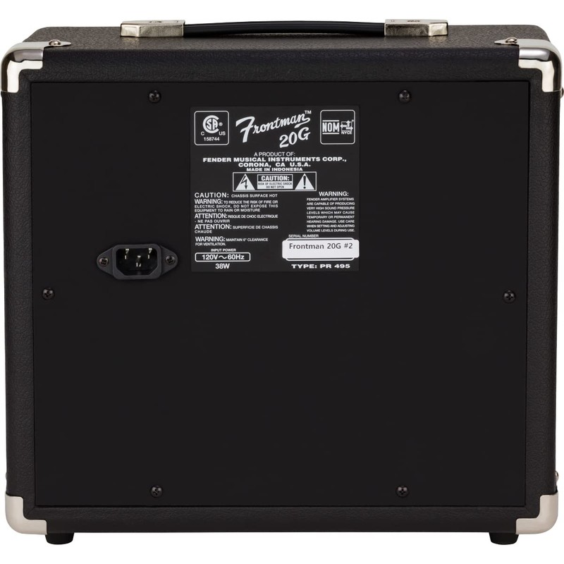 Fender Frontman 20G Guitar Combo Amplifier - Black Bundle with