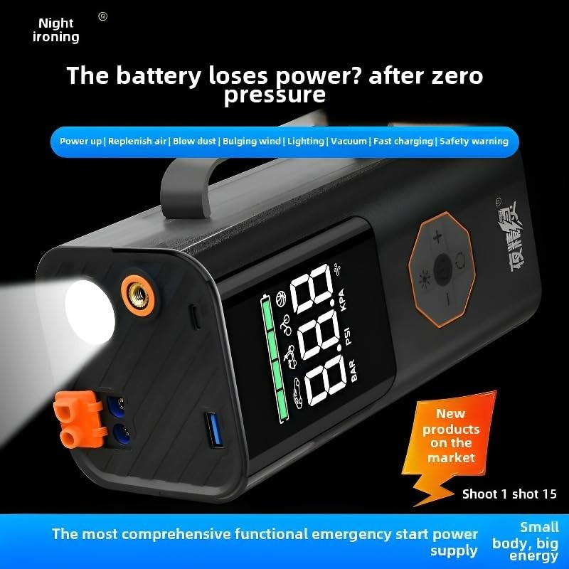 Night Essence 10000A Car Battery Jump Starter(for All Gas or