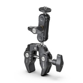 Ulanzi R094 Super Clamp Tripod Clamp - Tube Clamp with Ball Head and Magic Arm - Up to 6 cm Thick - 3/8 Inch Screw Hole