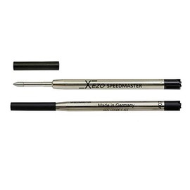Xezo Pens Speedmaster 9000-1 Ballpoint Gel Refills, Pack of 2, Black Ink (Black 9000-1 Ballpoint Refills)
