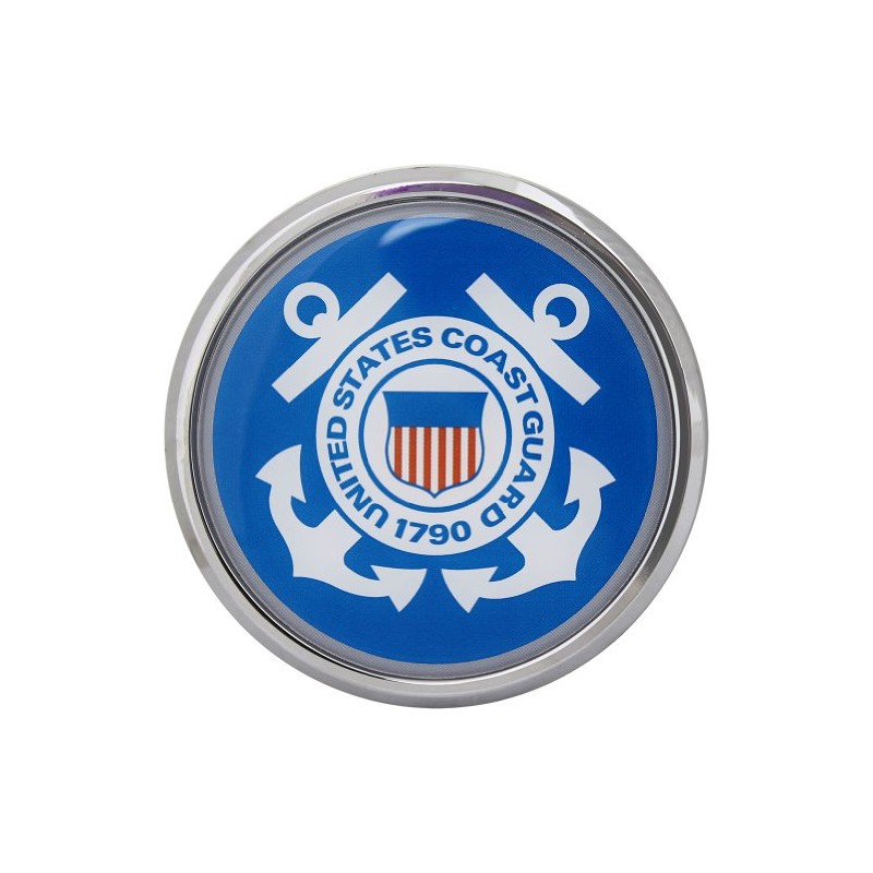 U.S. Coast Guard Crest Chrome Auto Emblem