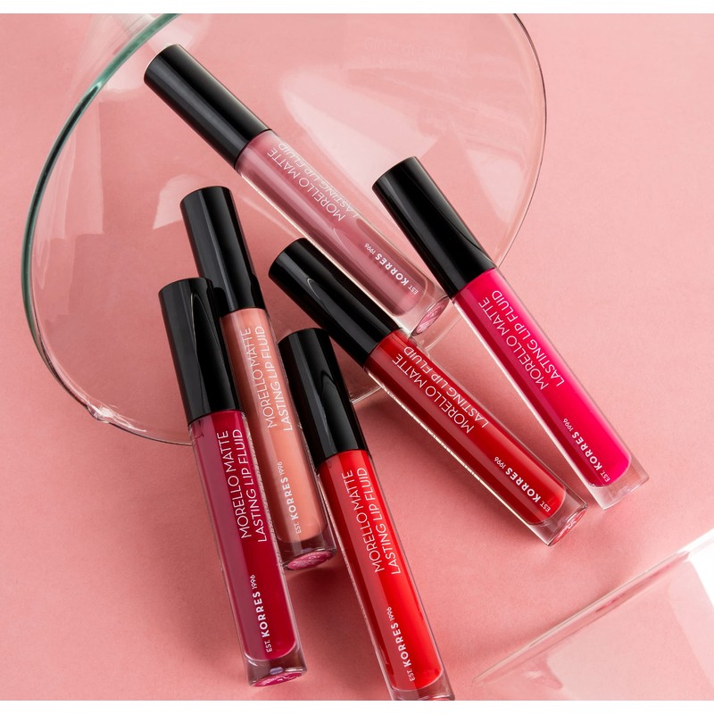KORRES Morello Matte Lasting Lip Fluid, No. 53 Red Velvet,