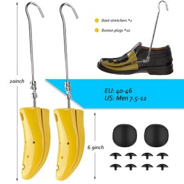 BSZGYU Shoe Boot Stretcher for Men, Adjustable Shoe Tree Expander for Thick Wide Feet, Widener Cowboy Boots for Sneakers