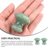 SOLUSTRE Scraping Massage Tool Jade Chakra Healing Relaxing Stone Mushroom