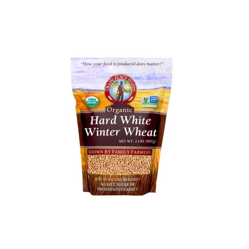 Grain Place Foods Non-GMO Organic Hard White Winter Wheat 2lb
