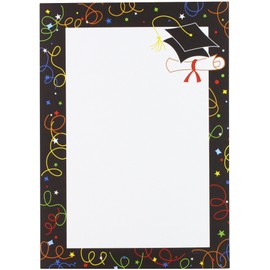 Great Papers! Grad Swirls Invitations with Envelopes, 7.75" x 5.5", 25 Count (2013007)