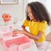 3C4G Pink and Gold Hard Case Makeup Storage Set -