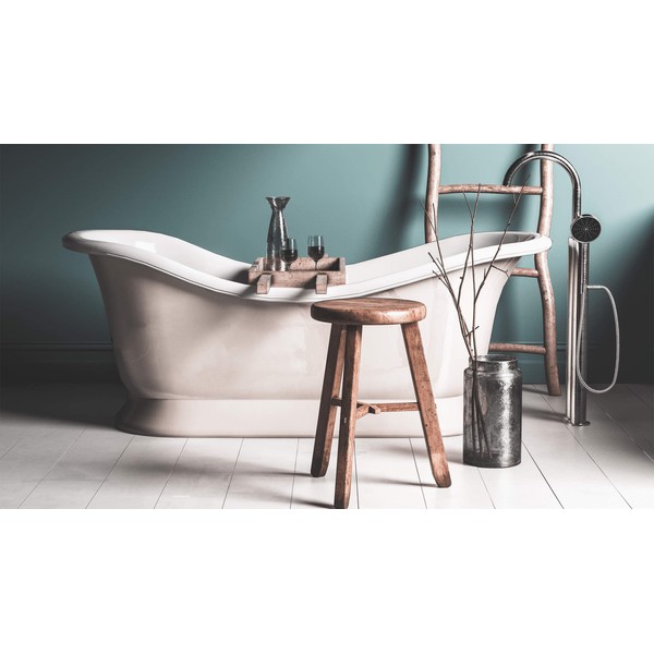 Renotub Premium 2K Bath Resurfacing Repair Enamel Paint - Brilliant White - Bathtub - Shower Tray - Sink - Tiles