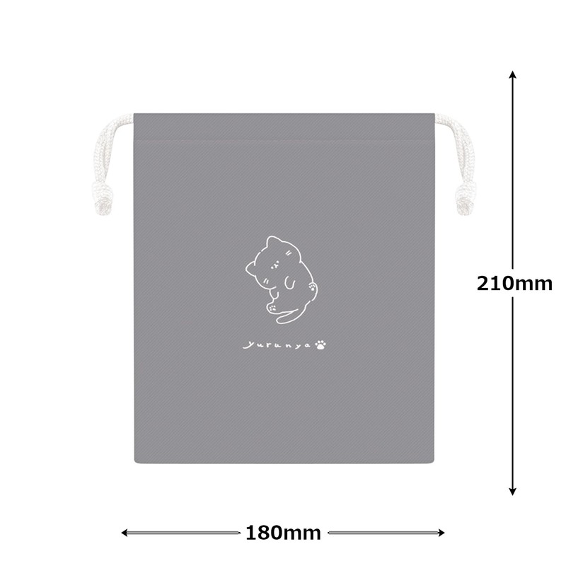 Kamio Japan 223565 YURUNYA Medium Drawstring Drawstring with Gusset, Girls