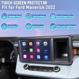Daeiclru Screen Protector Compatible with Ford Maverick 2022 2023 2024, Navigation Display Protective Film, HD Clear Tempered Glass Protective Film