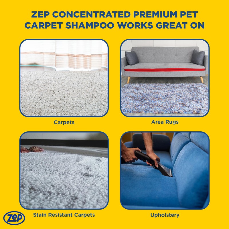 Zep Premium Pet Carpet Shampoo - 1 Gallon (Case of