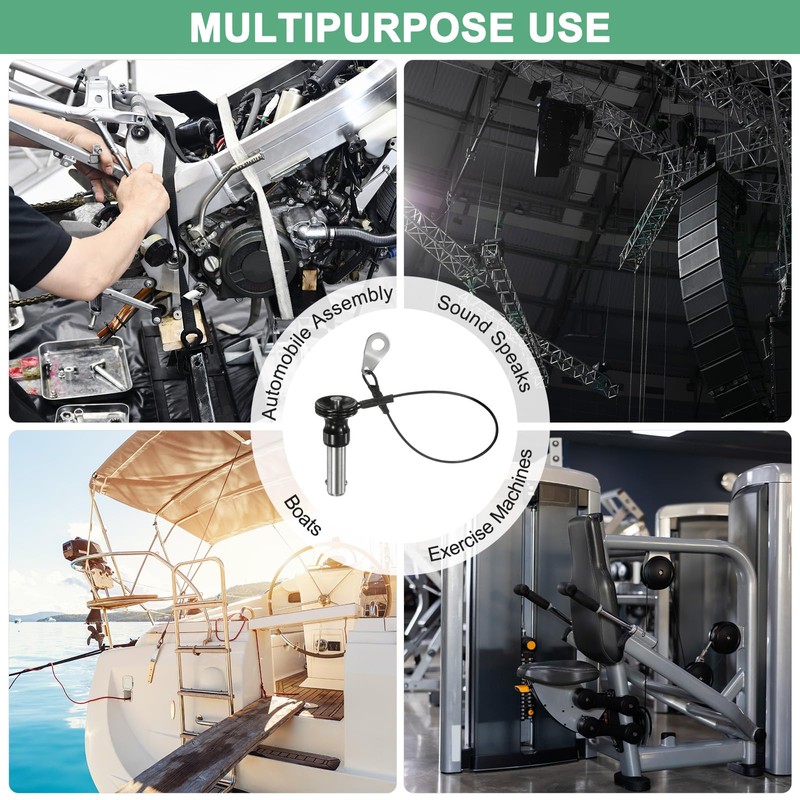 M METERXITY 2Pcs Ball Locking Pins 10mm Dia 20mm Usage