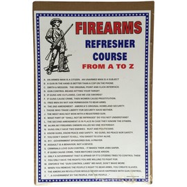 Militaria Press Poster "Firearms Refresher Course From A-Z"