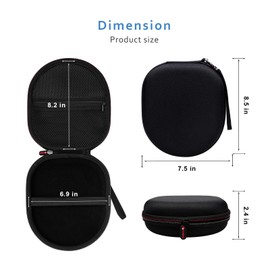 XANAD Headphone Case for Sony WH-CH520, WH-CH720N, soundcore H30i, JBL Tune 510 BT, 520 BT, JR310BT, Marshall Major V, Sony MDR-ZX310, ZX110, Solo 3 Headphones (Black)