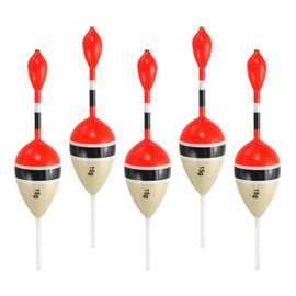 PATIKIL Fishing Slip Bobber Float 1/6oz 5g, 5 Pack Balsa Slide Floats Fishing Cork for Crappie Panfish Trout Bass, Black