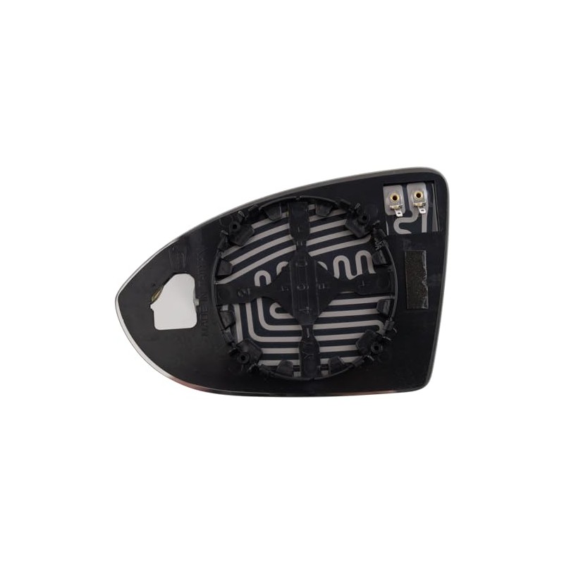 TRQ Right Mirror Glass Compatible with 2015-2021 Volkswagen Golf 2015-2019