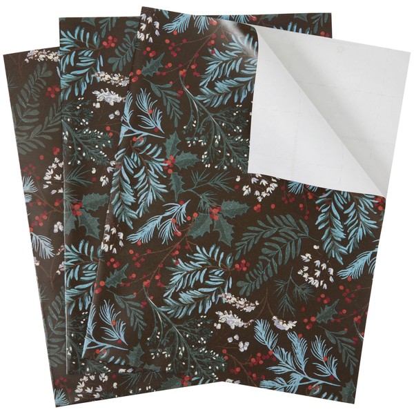 The Gift Wrap Company 58-191625 Frost Kissed Flat Gift Wrapping