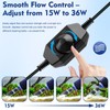 AQQA DC 36W Electric Aquarium Vacuum Gravel Cleaner 6-in-1 Multifunctional