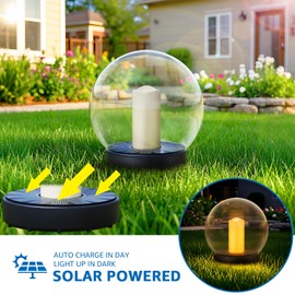 NiceBuy Solar Floating Pool Lights Ball Outdoor Waterproof Ip66 Solar Powered Pool Lights That Float Candles Flickering Flame Lights for Swimming Pool Decor Pond Garden Party 2Pcs