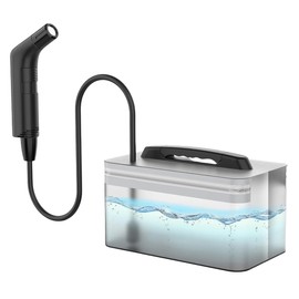 Teabelle Portable Electric Rechargeable Travel Bidet, Handheld Soft Pressure Sprayer for Bathroom, rv Car and Outdoor Camping, Mini Body Washing Cleaner with 2.3L Water Tank and USB Cable