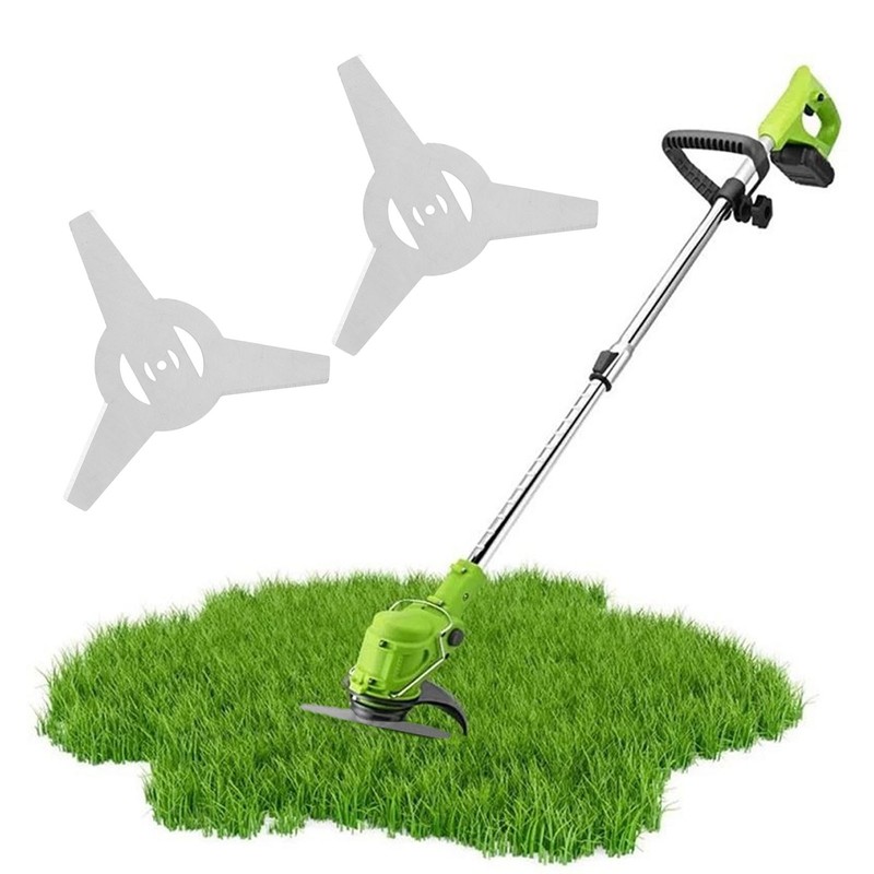 2Pcs 3 Teeth Brush Cutter Trimmer Blade Stainless Steel Lawnmower