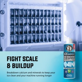 HVAC Guys Ice Machine Cleaner and Descaler 16oz (5 Uses) Removes Scale and Mineral Buildup for Clean, Fresh-Tasting Ice, Nickel and Tin Safe, Made in USA