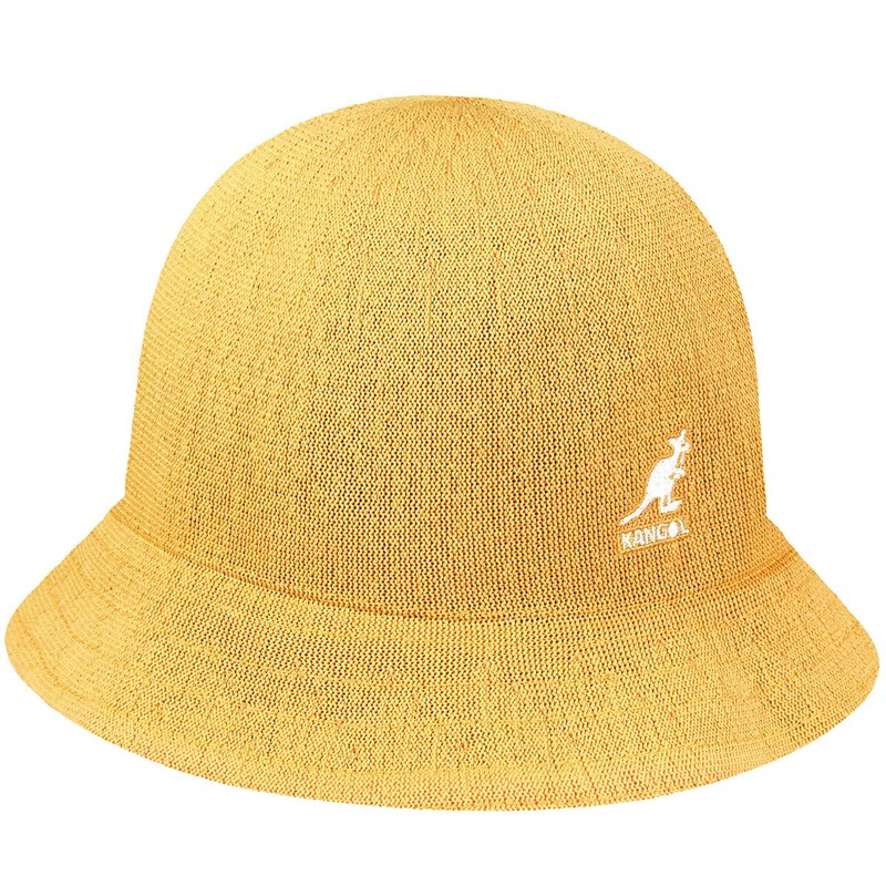 Kangol - Flip It Reversible Fishing Hats, vert-jaune
