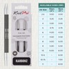 KnitPro 4 mm Karbonz Interchangeable Normal Circular Needles, Black and