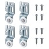 Top-Hung Sliding Door Hardware Wardrobe Roller Kit,Includes 4 Roller Wheels