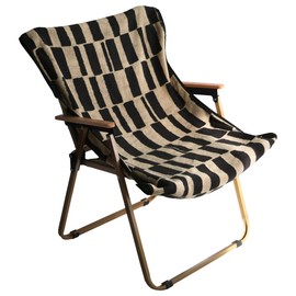 Hiorie SOLU Imabari Towel Certified, 1 Piece Chair Cover, Black Beige, Approx. 23.6 x 46.5 inches (60 x 118 cm), Outdoor Towel, 100% Cotton, Snap Included