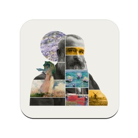 Cork Coasters - Claude Monet Collage Modern Art Artist Painting - Pack of 6 (95x95mm)