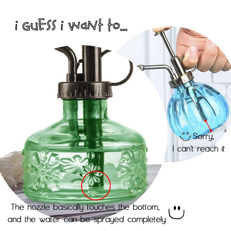 XXXFLOWER Glass Plant Mister Spray Bottle for Indoor Plant Spritzer