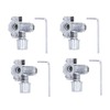 4Pcs Piercing Valve Zinc Alloy Line Tap Valves 3 in