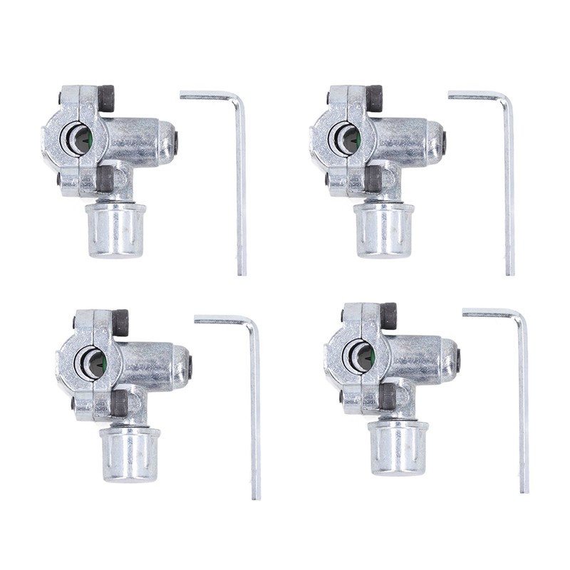 4Pcs Piercing Valve Zinc Alloy Line Tap Valves 3 in