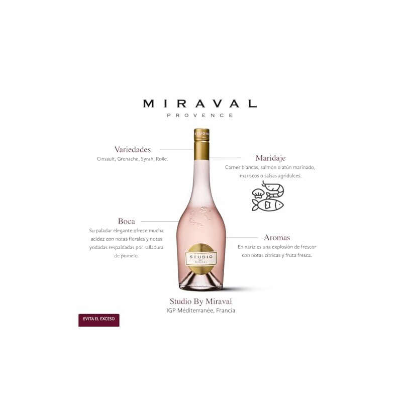 Miraval VINO ROSADO STUDIO BY MIRAVAL 750 ml