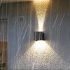 Wall Sconce Black Quadrate 12W 3000K Warm Lighting Decorative Aluminum