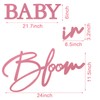 MASTRON Baby in Bloom Sign, 16”x24” Felt Letter Baby Shower
