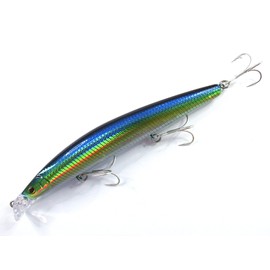 momolures - Shining Minnow Shallow R50+SSR 120mm 16g Bass fishing lures (CRUISING BLUE)