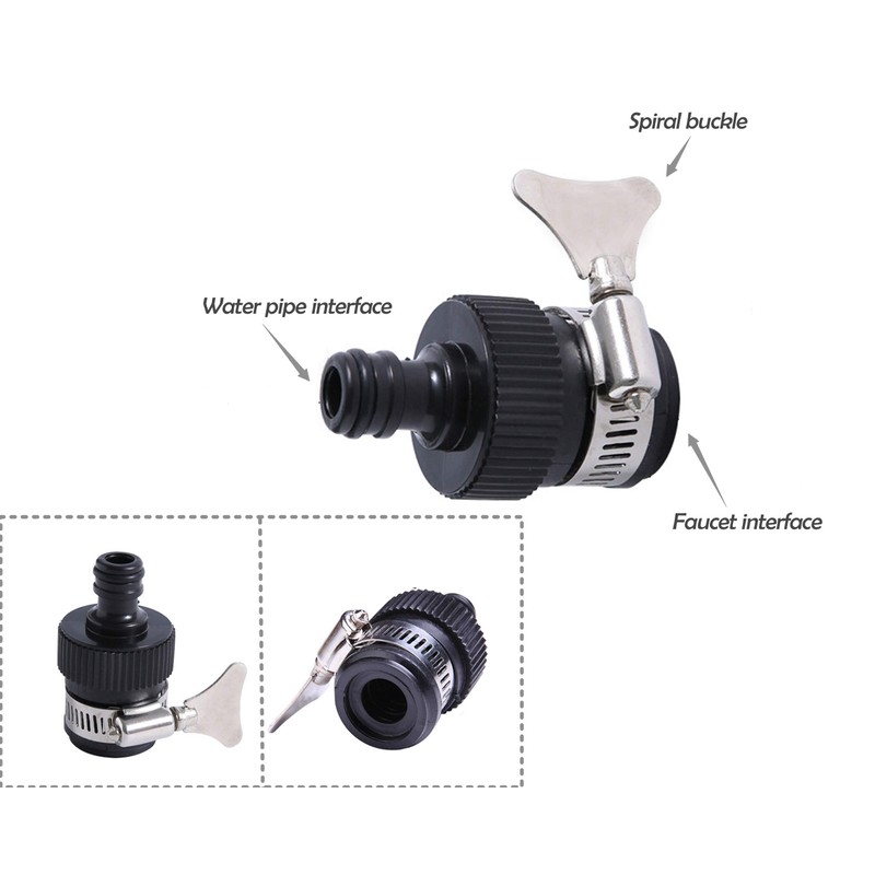 ZhiheHui 2 pcs 16 mm Universal Tap Connector Adapter Mixer