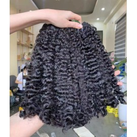 Higher Grade Long Inch Raw Hair Vietnamese Burmese Curly Hair Cambodian Natural Wave Hair One Donor Hair Weave Bundles Extensioncolor: burmese loose, Stretched Length: 24 Inches