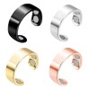 Carreneu Pack of 4 Copper Magnetic Ring, Anti Snoring Ring,