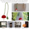 2 PCS Crochet Mushroom Car Charm, Handmade Crocheted Simulated Mushroom