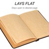 Samsill Vintage Hardcover Notebook, 200 Lined Notebook Pages, Brown, 7.5