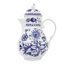 Eschenbach Porzellan Group Romantika Zwiebelmuster Kaffeekanne 1,40 L, Porzellan, 1 x 1 x 1 cm