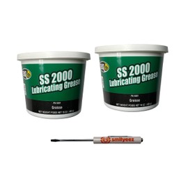 Smilyeez Listing for BG SS2000 High-Performance Polyurea #2 Lubricating Grease (2 Tubs) for Automotive and Industrial Use with a Pocket Screwdriver