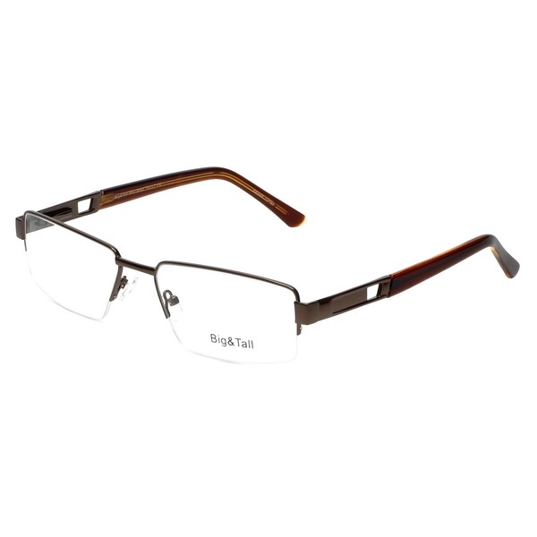 Vivid Eyewear Big and Tall 7 Designer Eyeglasses in Brown