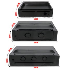 Azatemgo Protective Cover for Plancha, Cover for Plancha, Made of 420D Thickened Oxford Fabric, Waterproof, Windproof, UV-Resistant, Dustproof, Suitable for Plancha (56 x 50 x 20 cm)