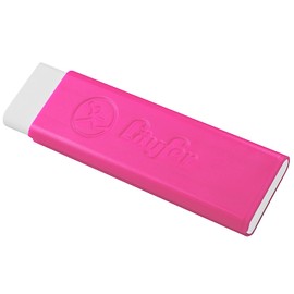 Läufer 69264 Pocket Eraser, Eraser for Pencils and Coloured Pencils, Pink, with Protective Case, Eraser for Trouser Pocket